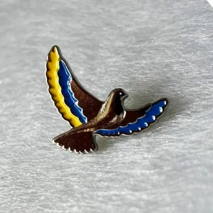 Значок Голуб сріблястий крила