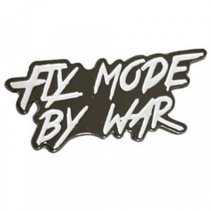 Пін "FLY MODE BY WAR" black