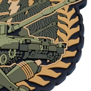 ПВХ Патч (шеврон) "Артилерія 300-30-3" сірий