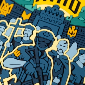 ПВХ Патч (шеврон) "Київ місто" синій