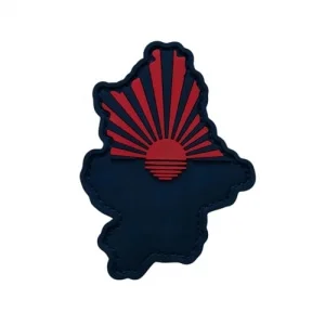 ПВХ Патч (шеврон) "Донецкая область солнце" красный