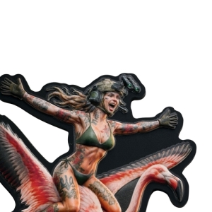 ПВХ Патч (шеврон) “Flamingo girl”