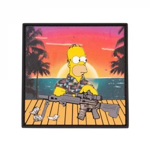 ПВХ Патч (шеврон) "Гомер" червоний