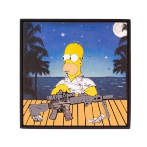 ПВХ Патч (шеврон) "Гомер" синий