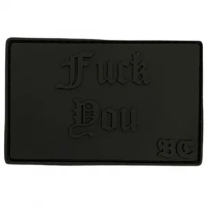ПВХ патч "FUCK YOU" черный