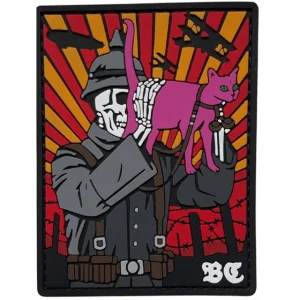 ПВХ патч "КОТ ВС" розовый