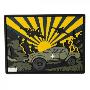 ПВХ патч "Пікап на фоні сонця"