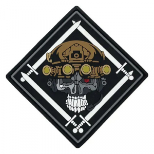 ПВХ патч "Ромб з Черепом"