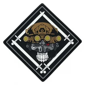 ПВХ патч "Ромб з Черепом"