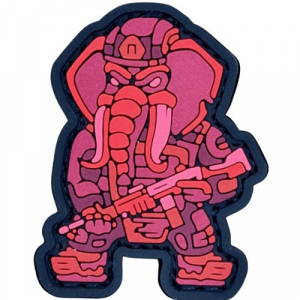 ПВХ патч Слон FM "Mini" червоний