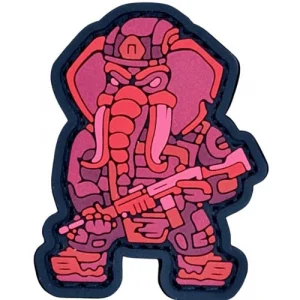 ПВХ патч Слон FM "Mini" червоний