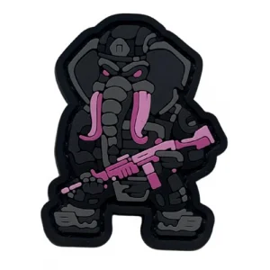 ПВХ патч Слон FM "Mini" розово-черный