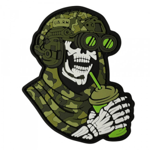 ПВХ патч "СМЕРТЕЛЬНИЙ ЧІЛ" зелений