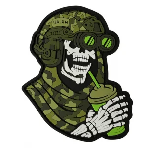 ПВХ патч "СМЕРТЕЛЬНИЙ ЧІЛ" зелений