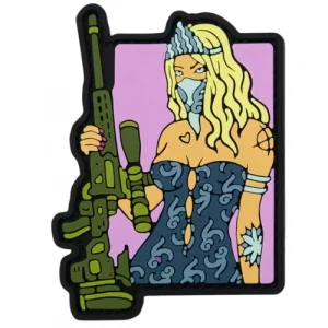 ПВХ патч "Tactical Girl" рожевий