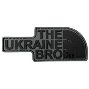 ПВХ патч "The Ukraine Bro" черный
