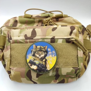 Шеврон Котик ЗСУ блакитно-жовтий