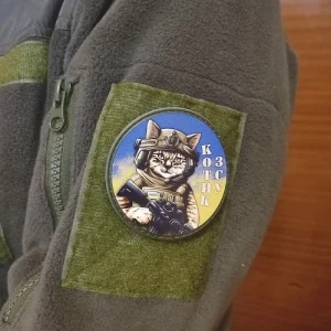 Шеврон Котик ЗСУ блакитно-жовтий