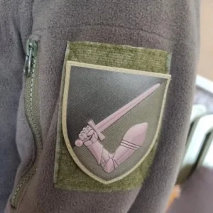 Шеврон рука з мечем 117-та ОМБр олива