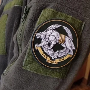 Шеврон ССО Іду на ви Вовк об'ємний олива