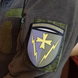 Шеврон ЗСУ 164-та радіотехнічна бригада Videmus Non Condonamus