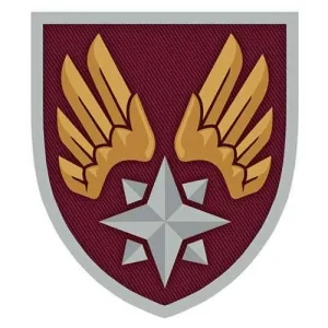 Шеврон ВСУ А1977 звезда с крыльями