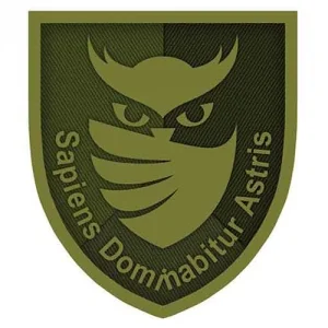 Шеврон ВСУ с совой "Sapiens Dominabitur Astris" Разведка олива
