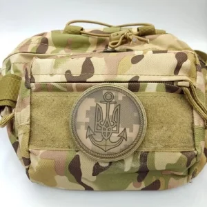 Шеврон ВСУ Командование Военно-морских сил рыжий пиксель