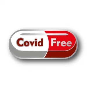 Значок Vaccinated COVID Free