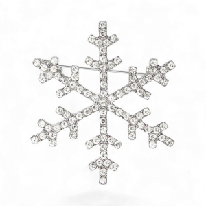 Брош Сніжинка новорічна #10