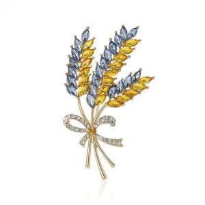 Брошь Украинские 3 колоски