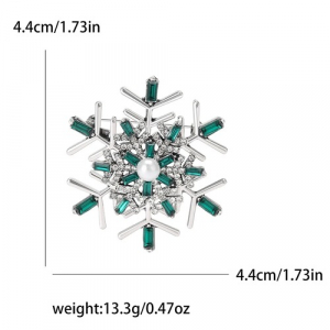 Брош Сніжинка новорічна #2