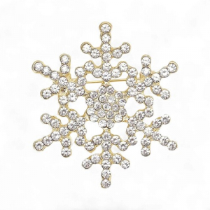 Брош Сніжинка новорічна #6