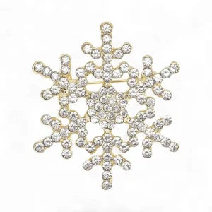 Брош Сніжинка новорічна #6