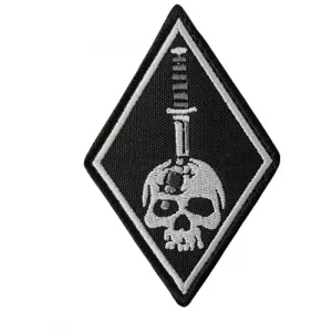 Вишитий Патч "Ромб з Черепом"