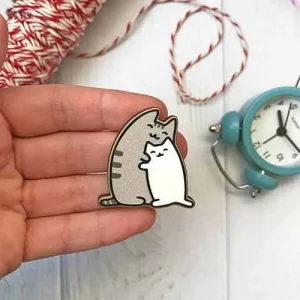 Значок Котики обіймашки