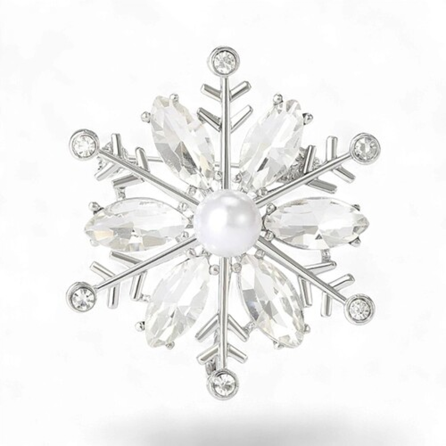 Брош Сніжинка новорічна #14