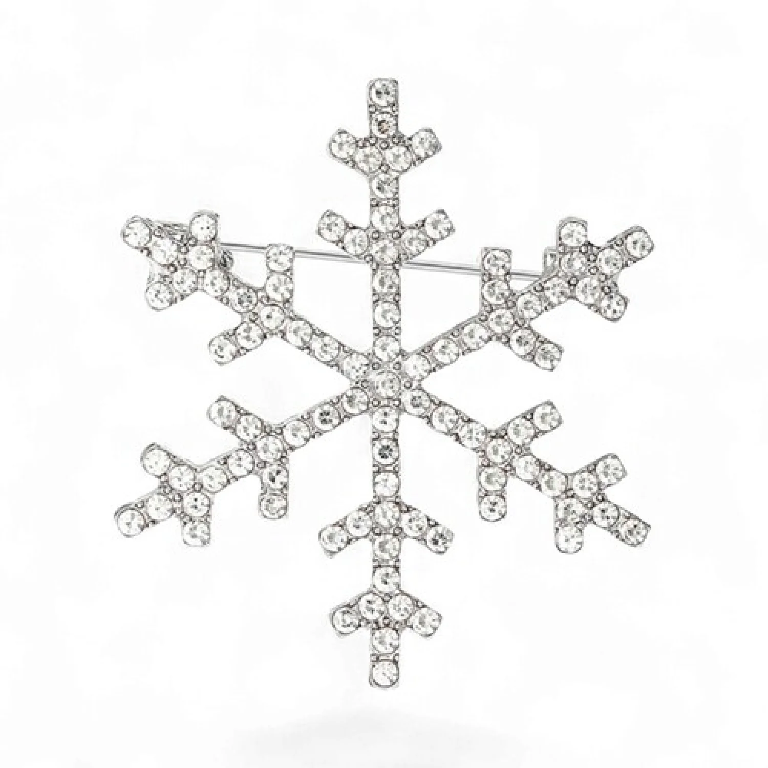 Брошь Снежинка новогодняя #10