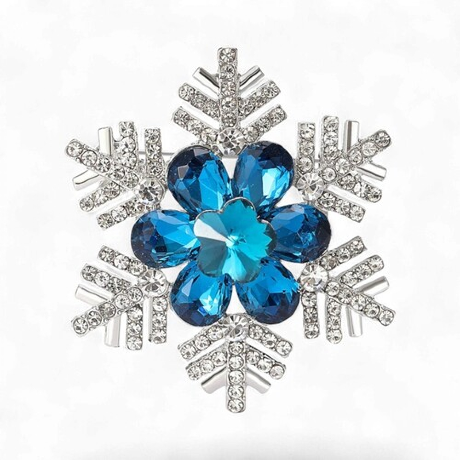 Брош Сніжинка новорічна #16