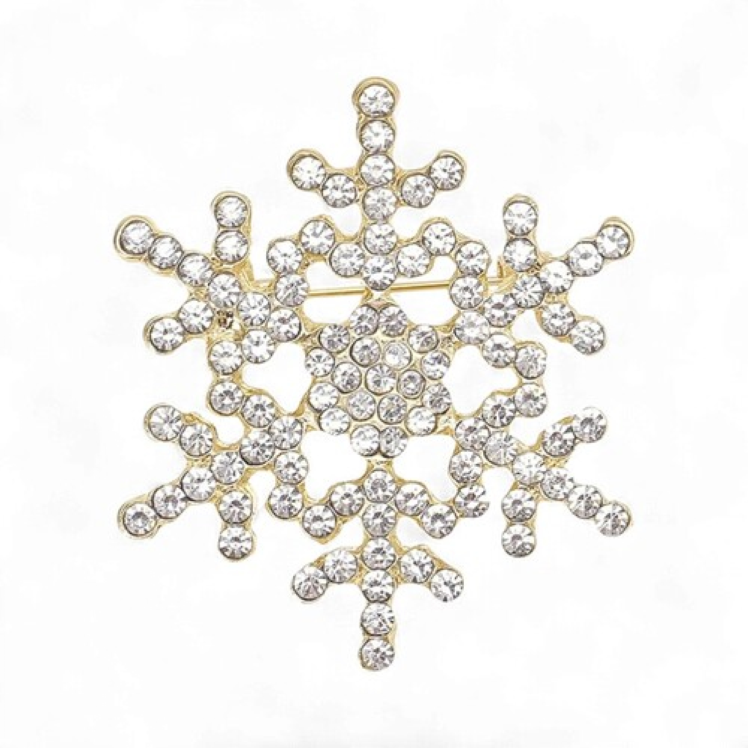 Брош Сніжинка новорічна #6