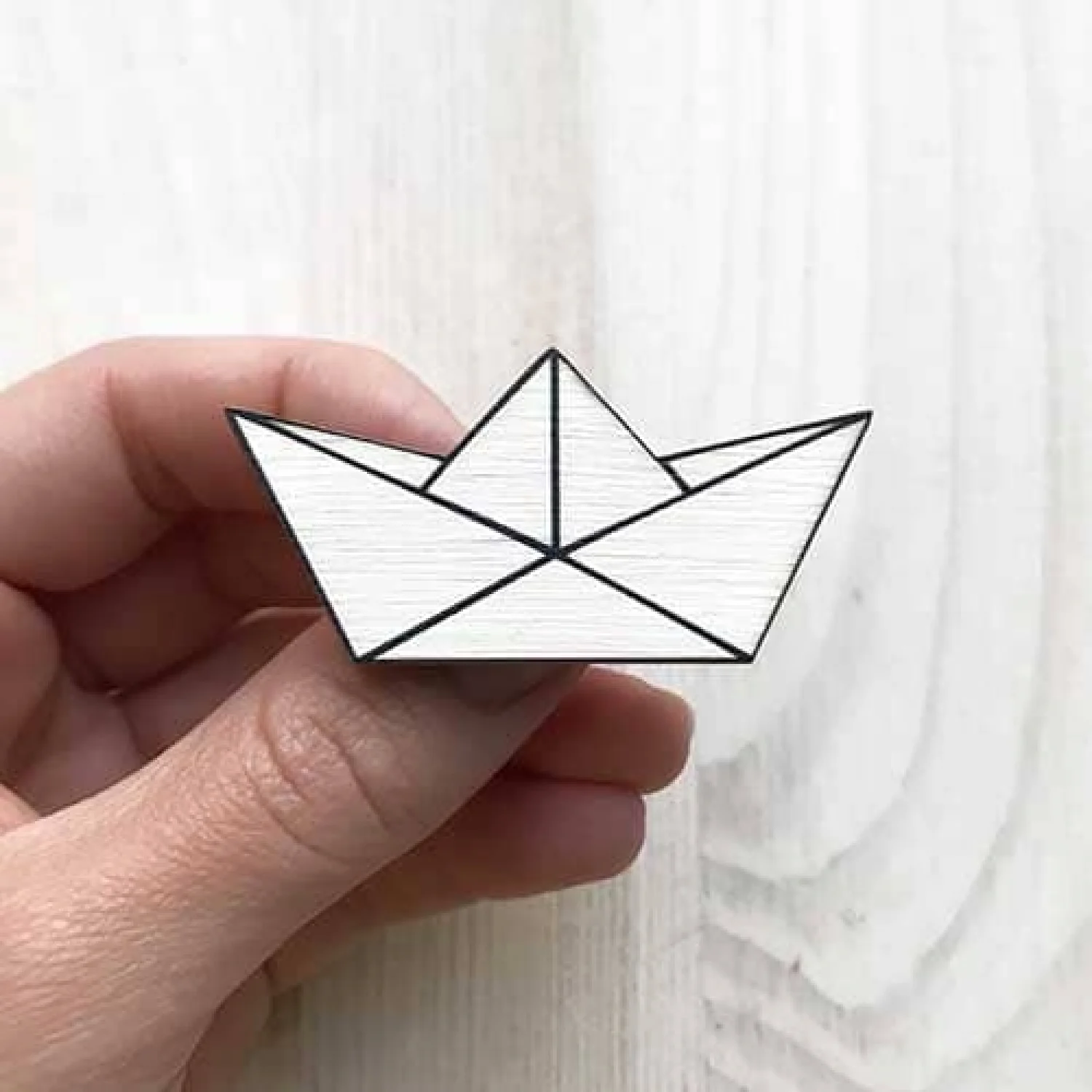 Значок Кораблик орігамі