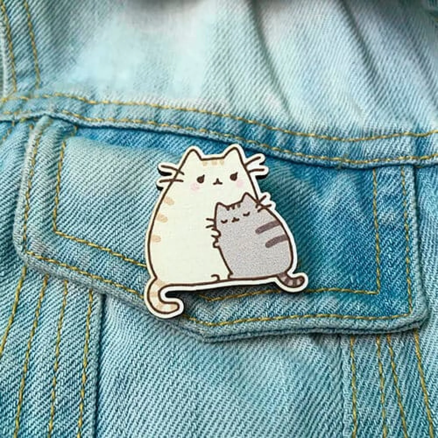 Значок Котики обіймашки 2