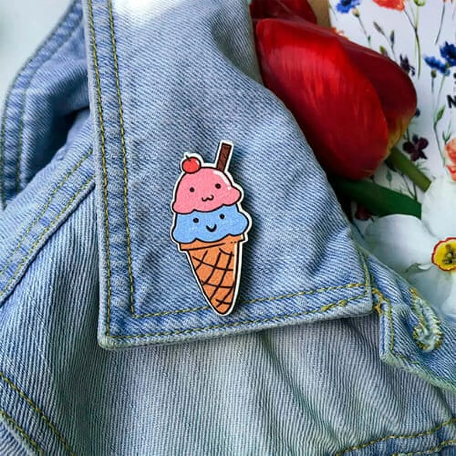 Значок Мороженко