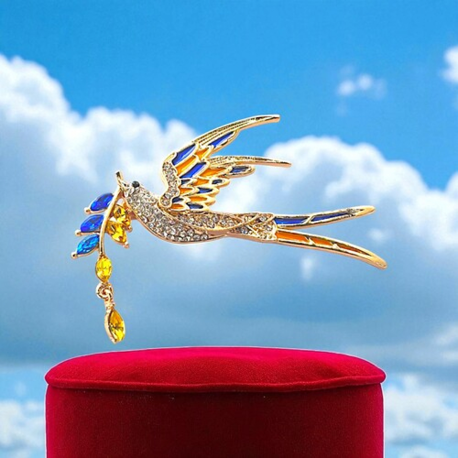 Значок Птица мира с колоском