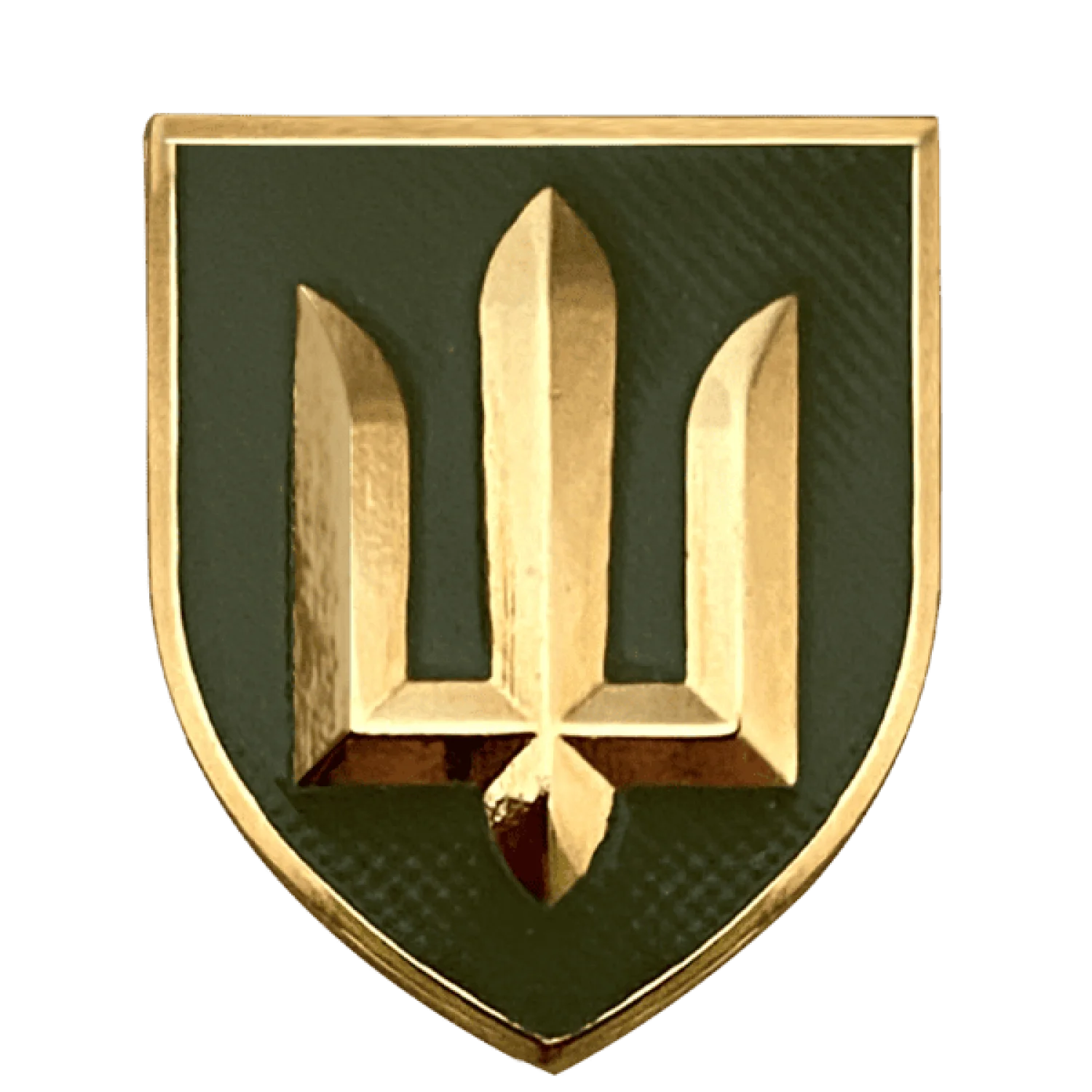 Значок “Військовий Тризуб ЗСУ олива”